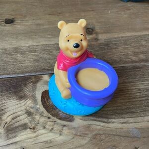 Vintage 1997 Winnie the Pooh with honeypot (vinyl toy)